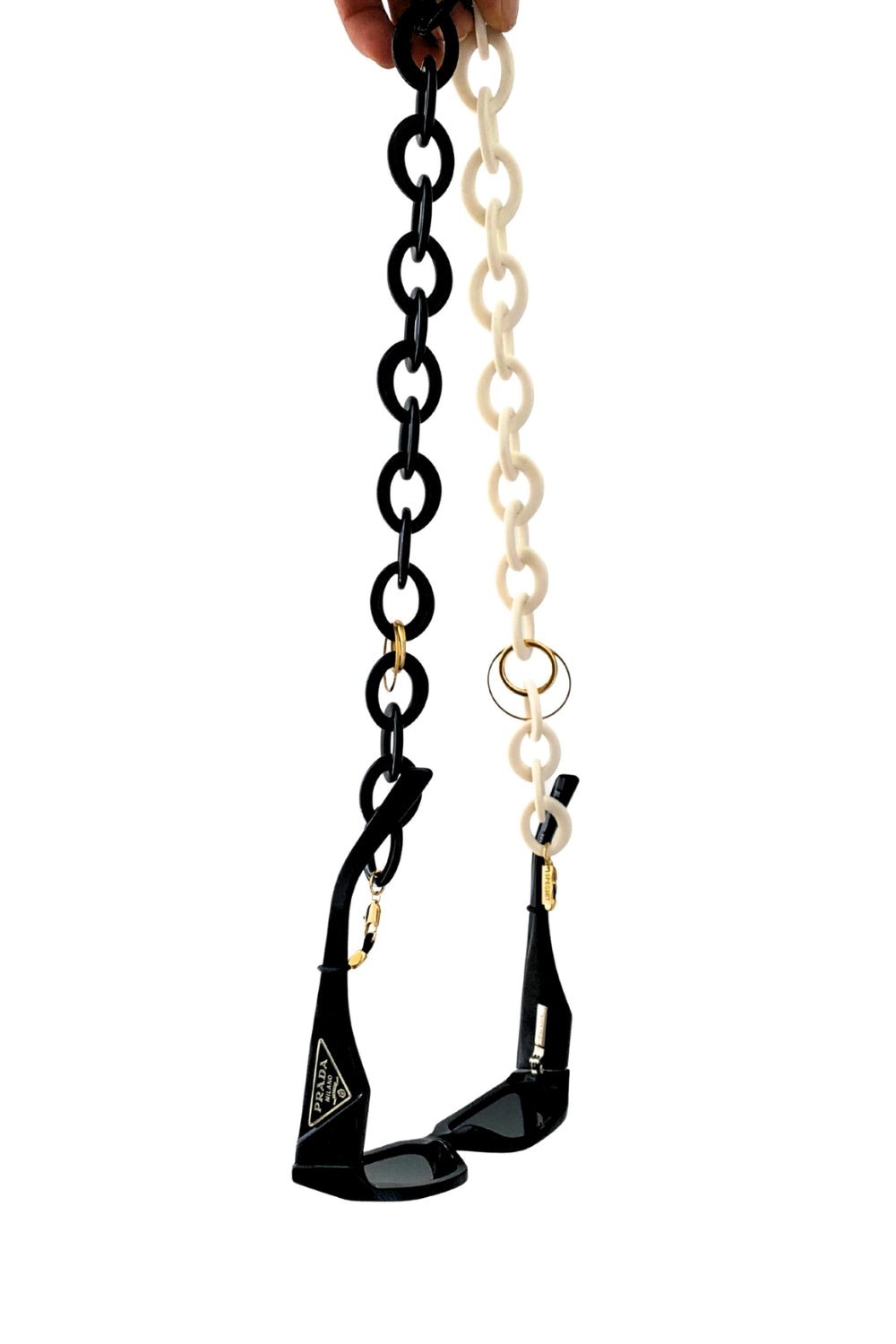 TOO GOOD - BLACK and CREAM Eyewear Chain | SPECSET