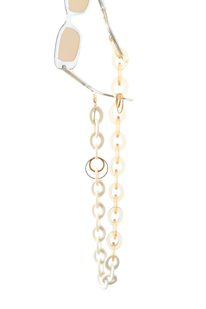 TOO GOOD - GOLD and CREAM Eyewear Chain | SPECSET