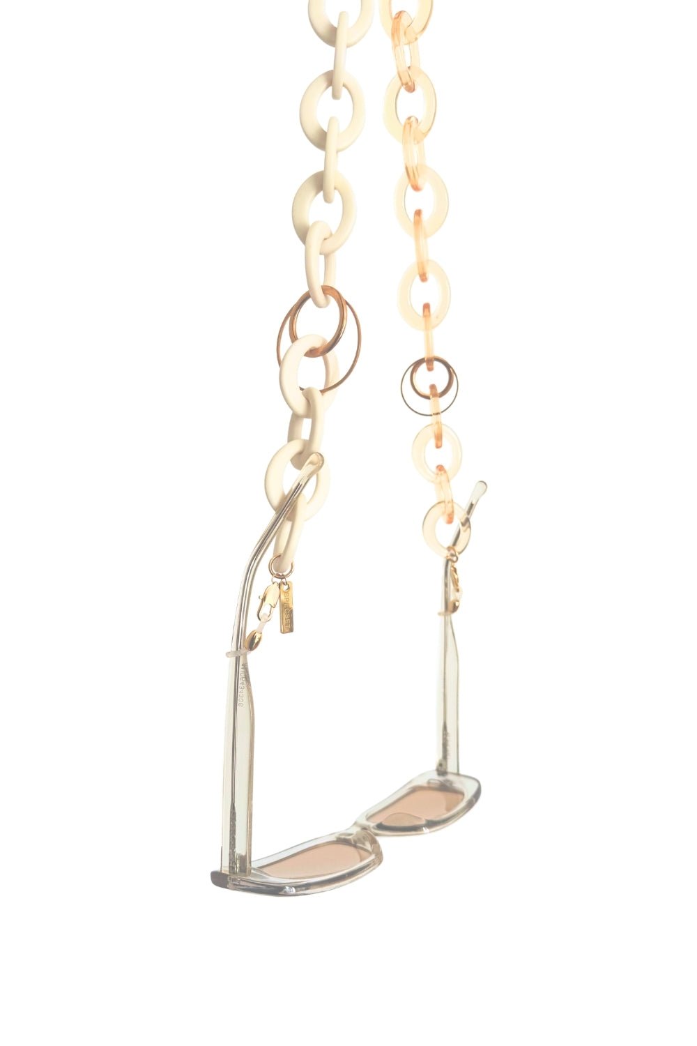 TOO GOOD - GOLD and CREAM Eyewear Chain | SPECSET