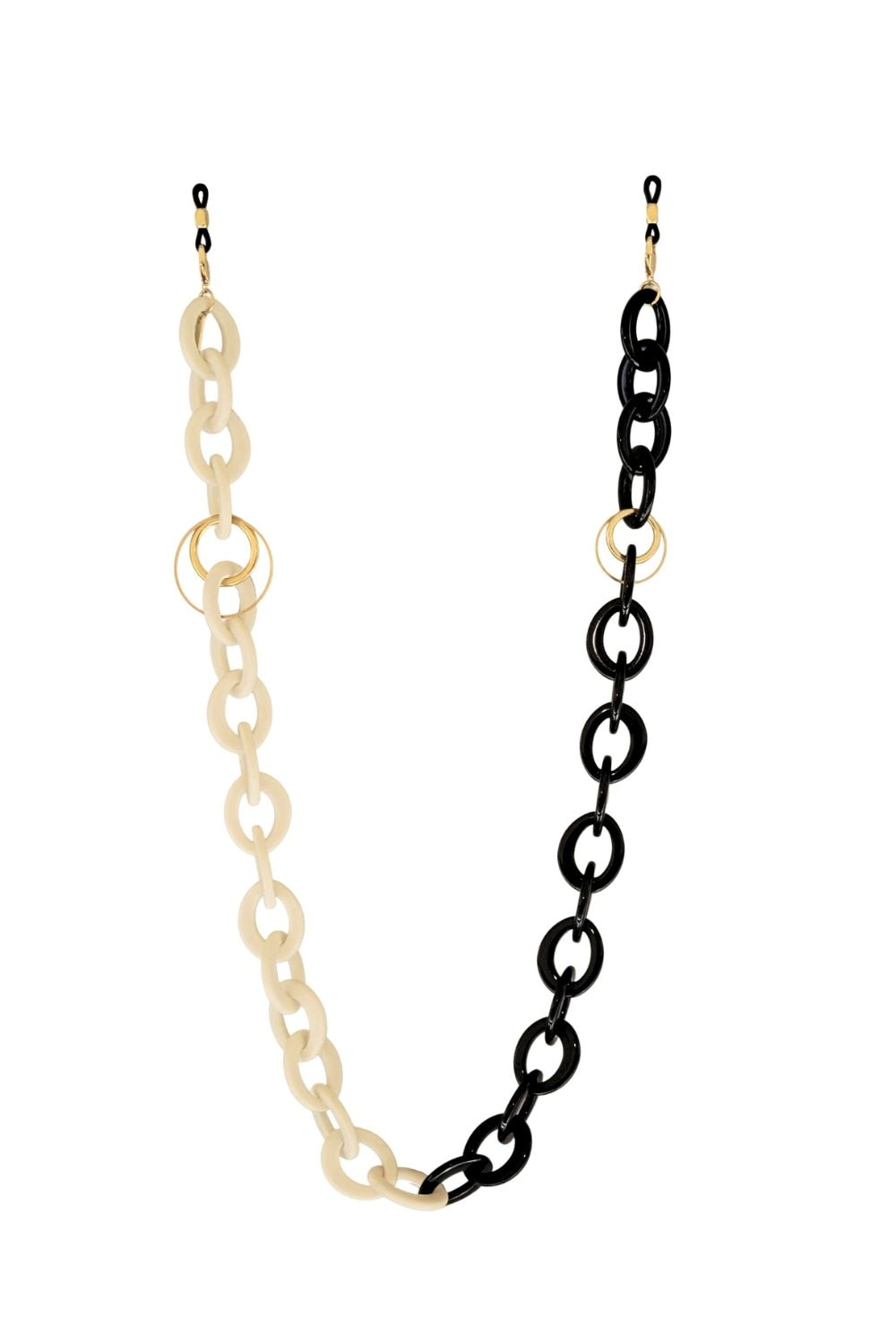 TOO GOOD - BLACK and CREAM Eyewear Chain | SPECSET