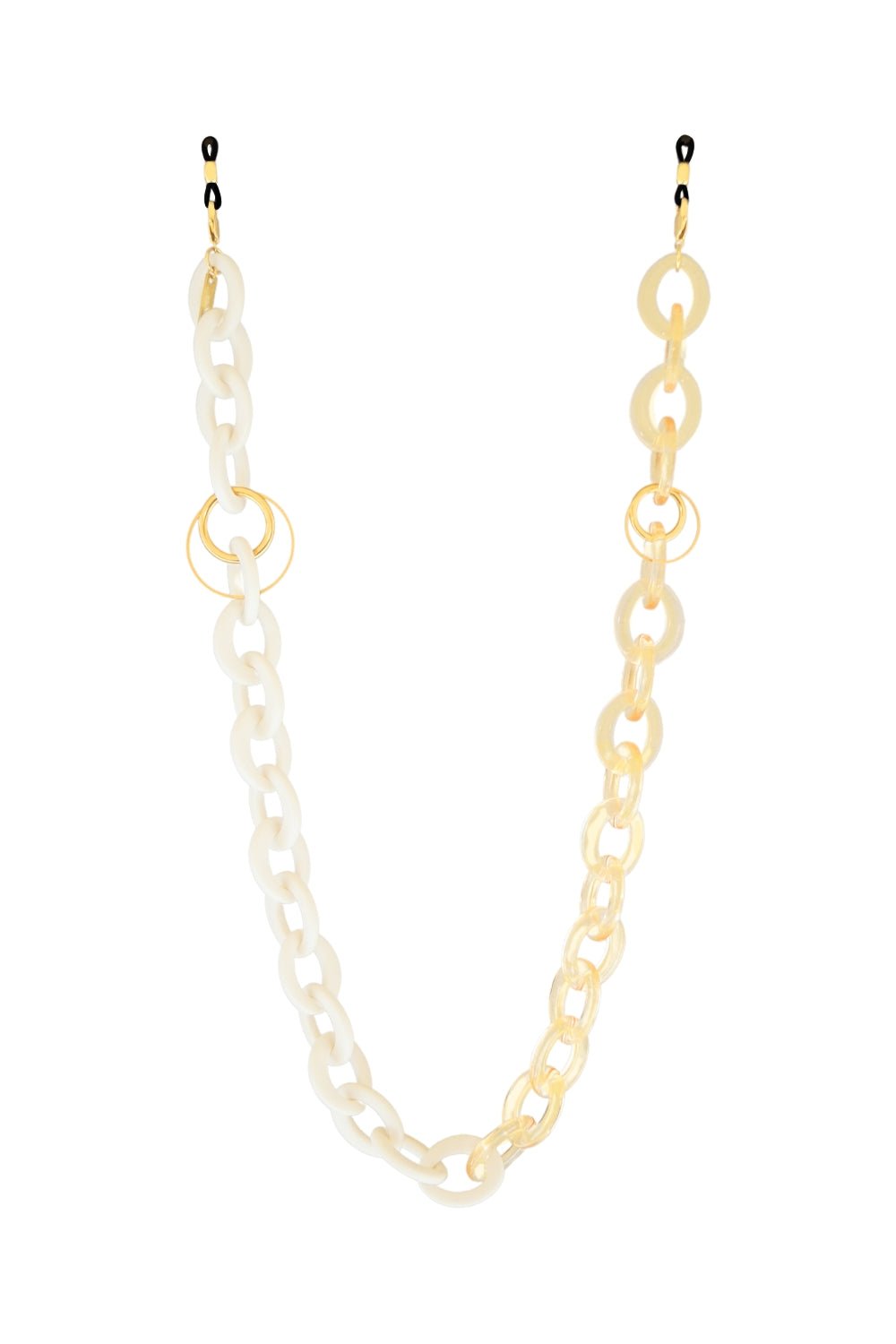 TOO GOOD - GOLD and CREAM Eyewear Chain | SPECSET