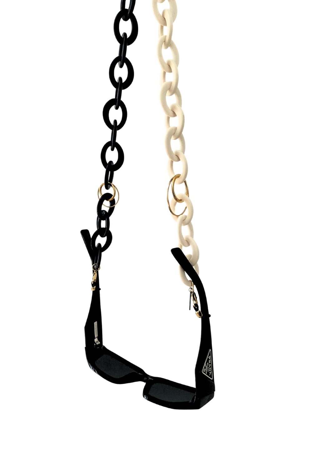 TOO GOOD - BLACK and CREAM Eyewear Chain | SPECSET