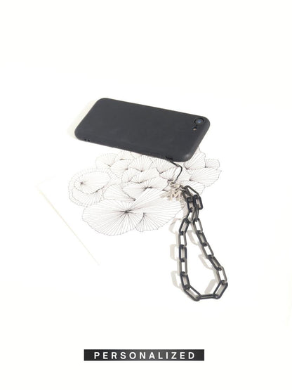 YOUR OWN - BLACK Personalized Phone Chain | SPECSET